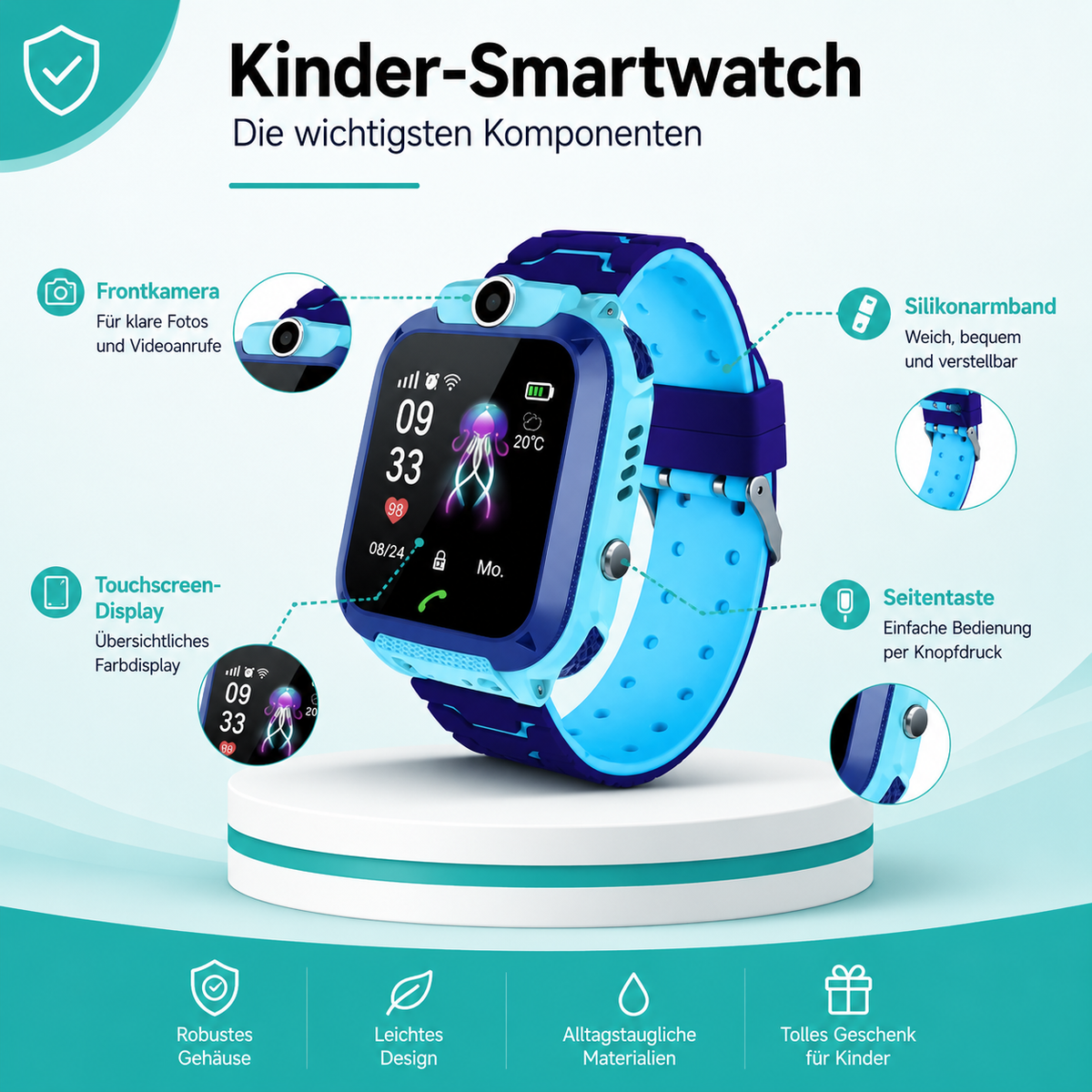 OPPO Kinder 4G Smartwatch – Spaß & Sicherheit für Kinder!