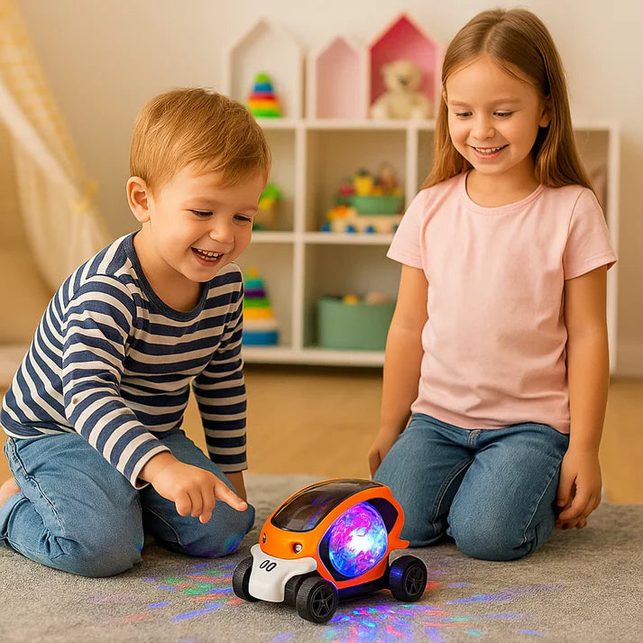 Leuchtende Krabbel-Schnecke – Bauchzeit-Sensorspielzeug für Babys