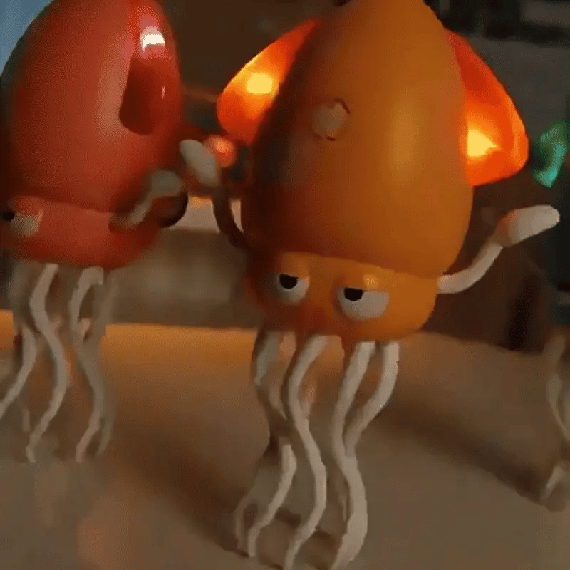 Interaktiver tanzender Roboter-Oktopus mit Licht & Musik