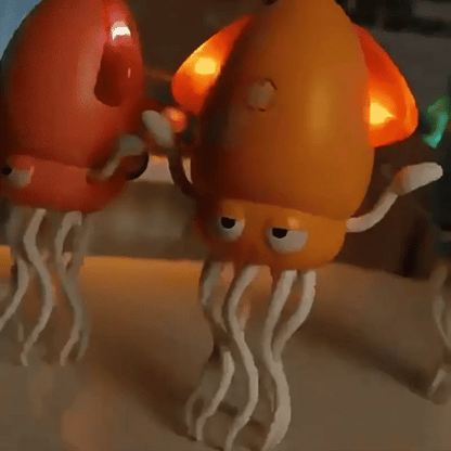 Interaktiver tanzender Roboter-Oktopus mit Licht & Musik