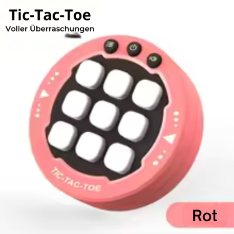 Intelligente Tic-Tac-Toe-Konsole – Spielspaß mit Köpfchen! Rot