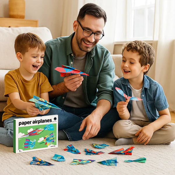 36-teiliges Origami Flugzeug-satz – Kreatives Bastelspaß für Kinder & Eltern