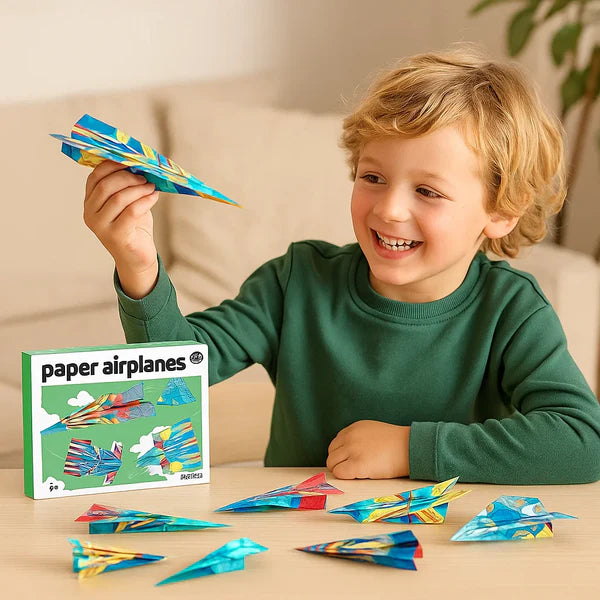 36-teiliges Origami Flugzeug-satz – Kreatives Bastelspaß für Kinder & Eltern