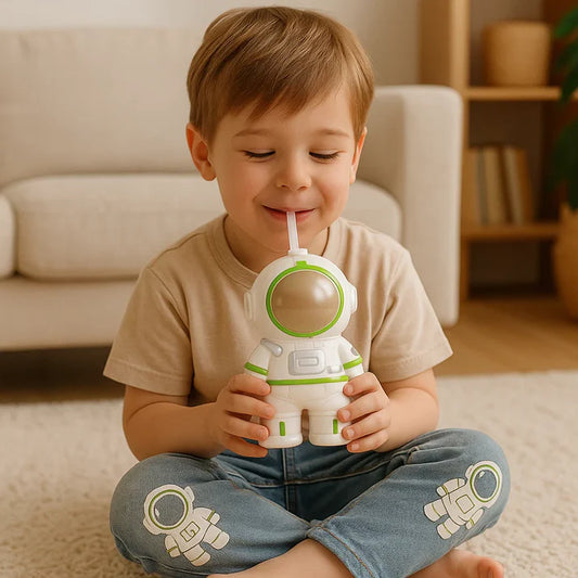 Mini Astronaut Wasserflasche – Süßer Trinkspender für Kinder