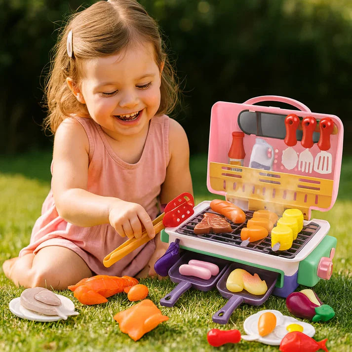 BBQ Kinderküche mit Farbeffekt & Musik – Spaß beim Kochen