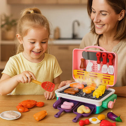 BBQ Kinderküche mit Farbeffekt & Musik – Spaß beim Kochen