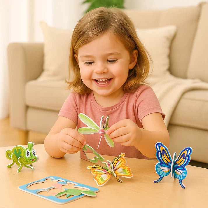 25 Stück Lustige Insekten Puzzles – Spaß & Lernen für Kinder