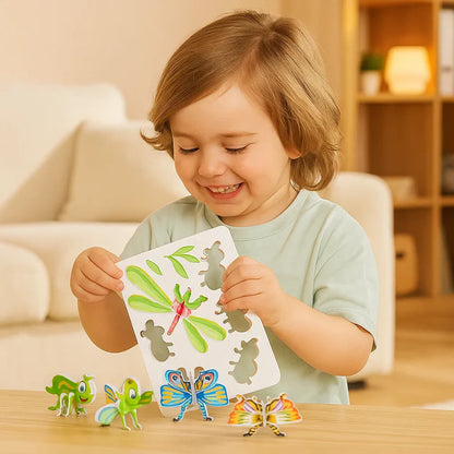 25 Stück Lustige Insekten Puzzles – Spaß & Lernen für Kinder