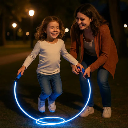 LED Springseil für Kids & Erwachsene – Leuchtender Fitness-Spaß