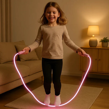 LED Springseil für Kids & Erwachsene – Leuchtender Fitness-Spaß