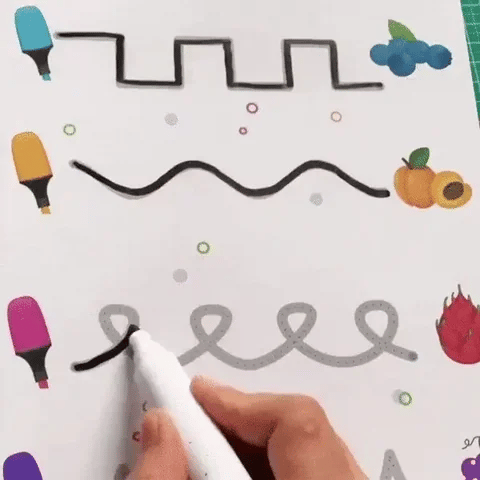 Montessori Zeichenspiel für Kinder – Konzentration, Formen & Zahlen
