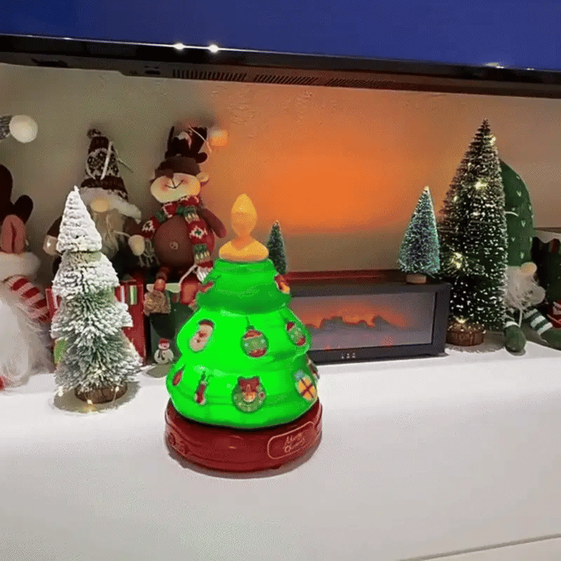 Magische Weihnachtsbaum Musikbox mit Seifenblasen & Licht